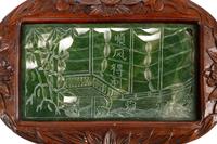 A Set of Four Chinese Export Framed Hardstone Plaques