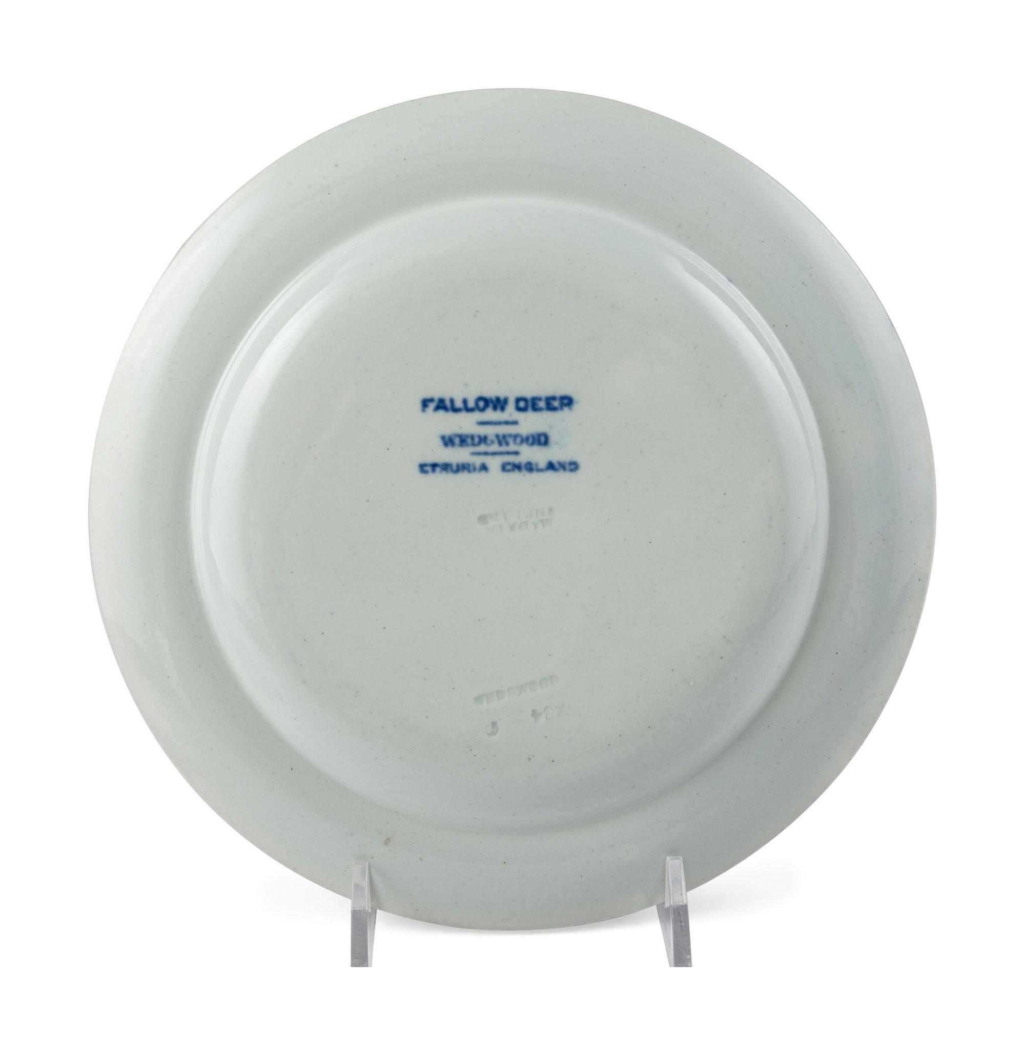 A Group of Blue and White Staffordshire Tableware
