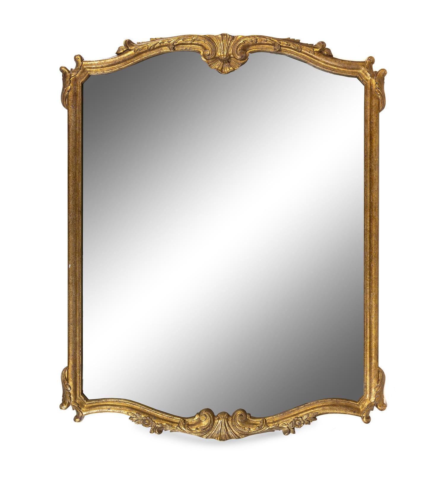 An Italian Baroque Style Giltwood Mirror