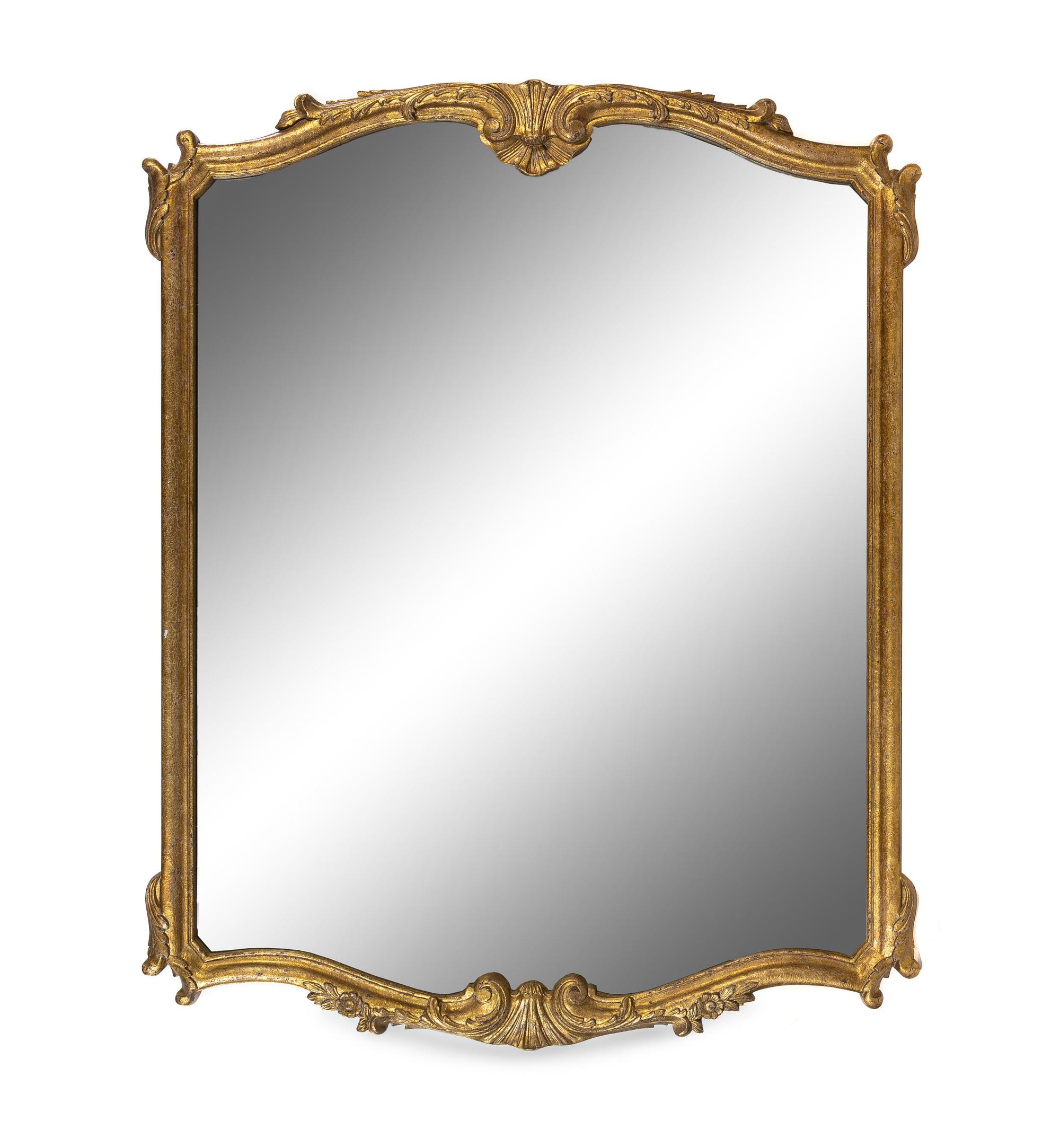 An Italian Baroque Style Giltwood Mirror