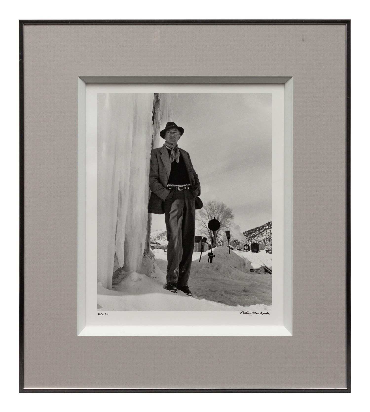 A pair of photographs ( Errol Flynn on Yacht , 1941 (printed later); Gary Cooper in Aspen , 1949 (printed later))