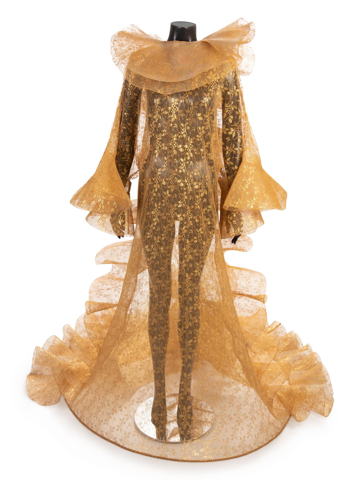 Pierre Cardin Gold Evening Dress, 1970-80s