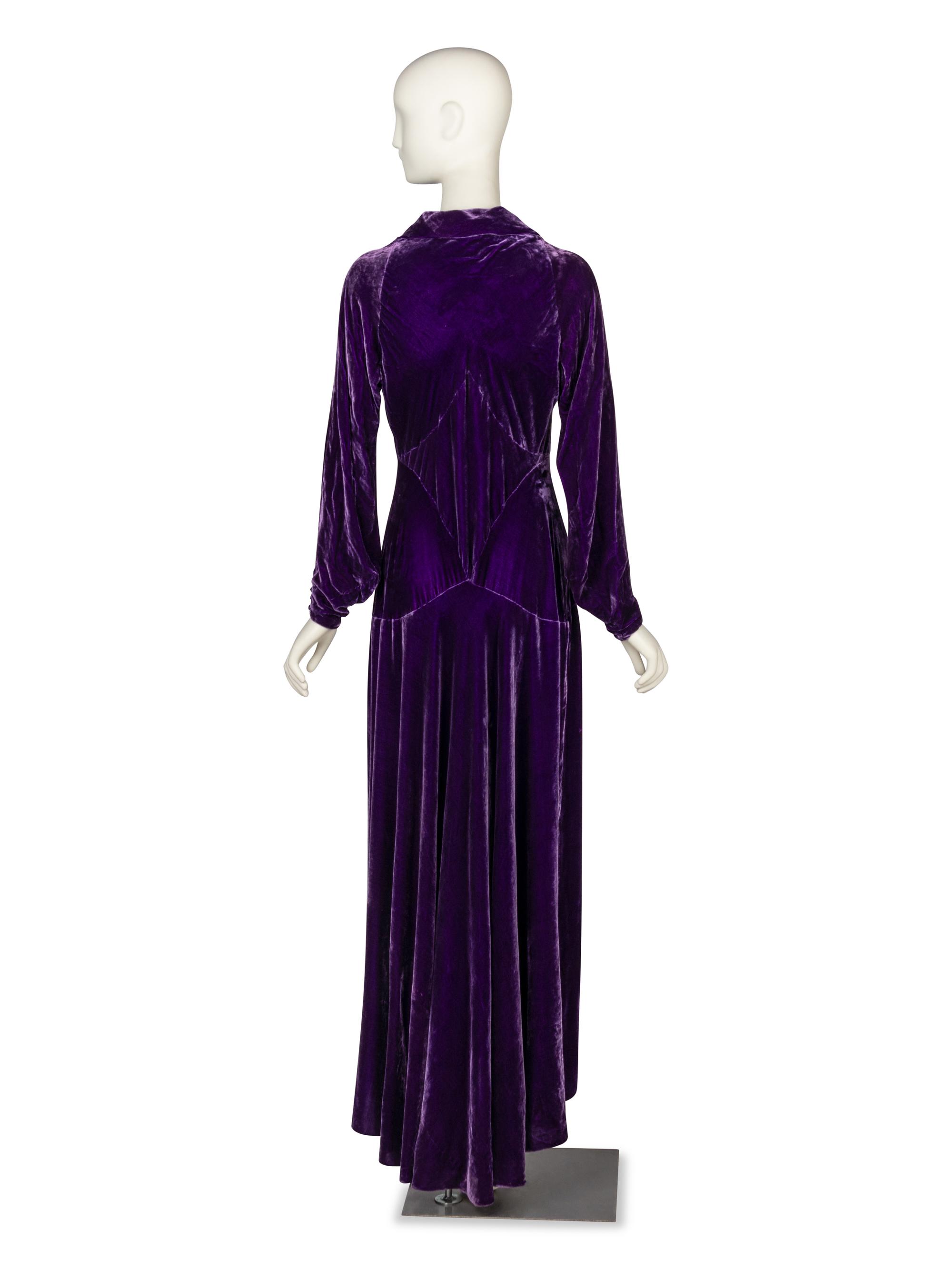 Madeleine Vionnet, Silk Velvet Gown, 1930's