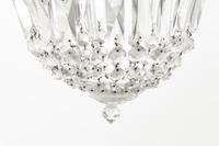 A Beaded Cut Glass Ceiling Fixture