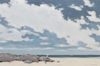 Andre Gisson, (American, 1921-2003), Beach Scene