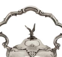 A Sheffield Silver-Plate Hot Water Kettle and Stand