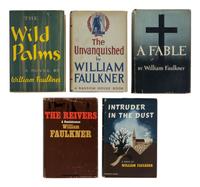 FAULKNER, William (1897-1962). A group of 5 FIRST EDITIONS, comprising: