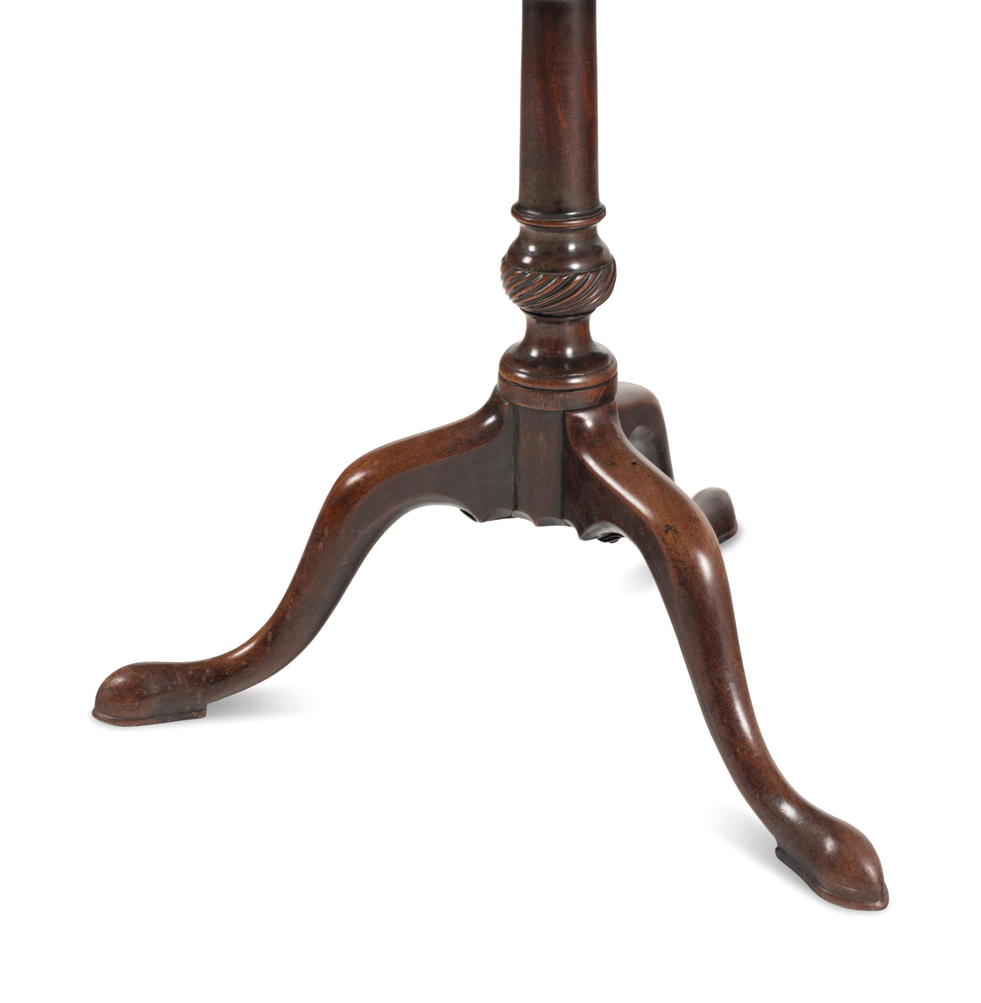 An English Mahogany Tilt-Top Tea Table