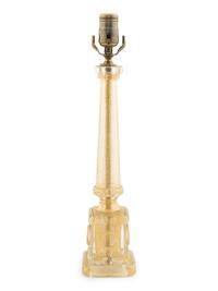 A Pair of Venetian Glass Table Lamps