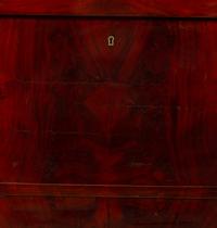 An Empire Mahogany Slate Top Secrétaire à Abbatant