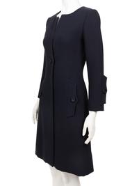 Galanos Wool Crepe Coat, 1960s