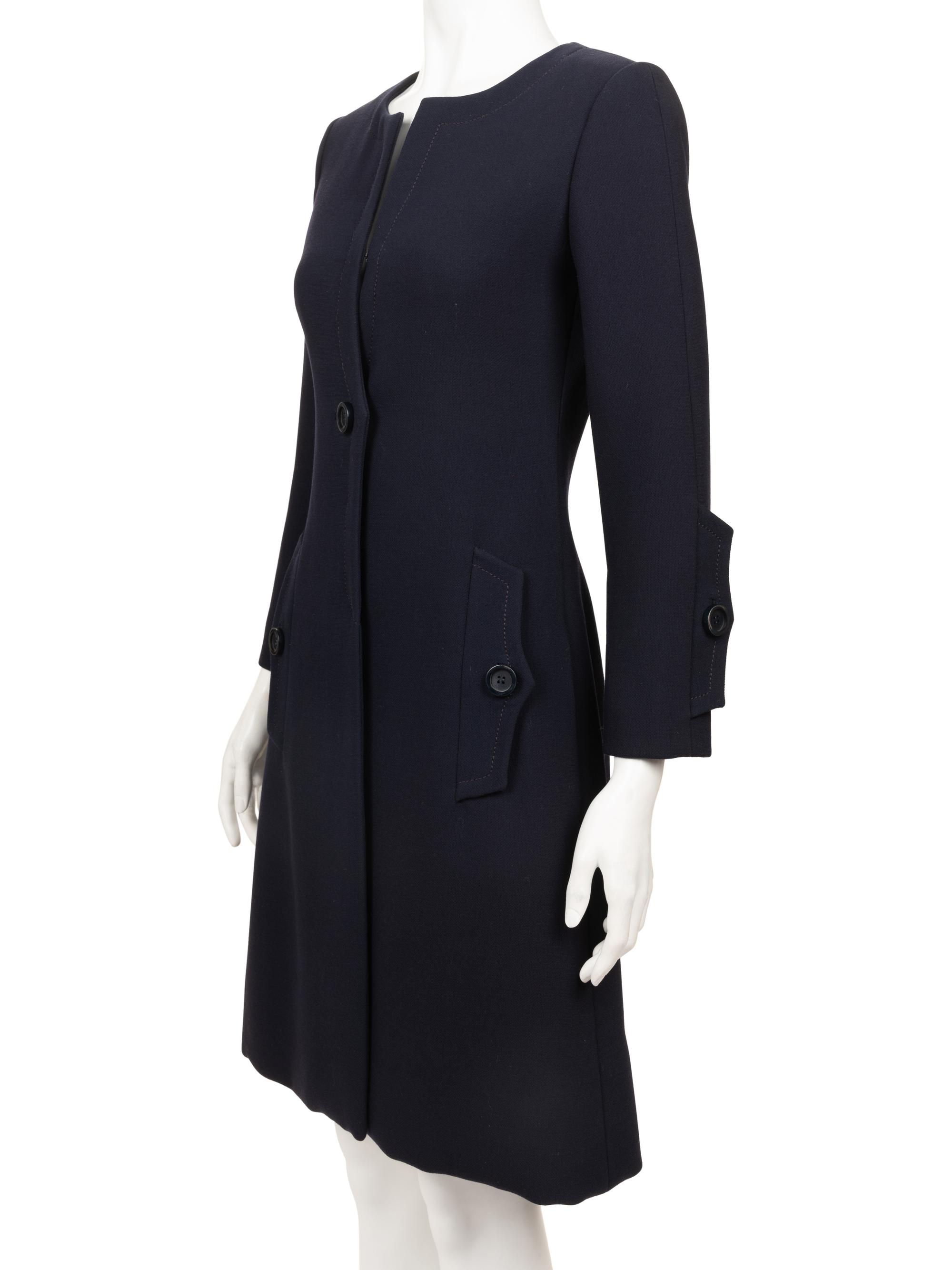 Galanos Wool Crepe Coat, 1960s