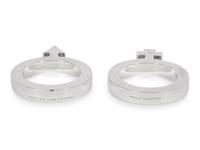 A Pair of Tiffany and Co. Silver Paperweights