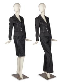 Christian Dior, Pinstripe Three-Piece Set, 1990-2000s