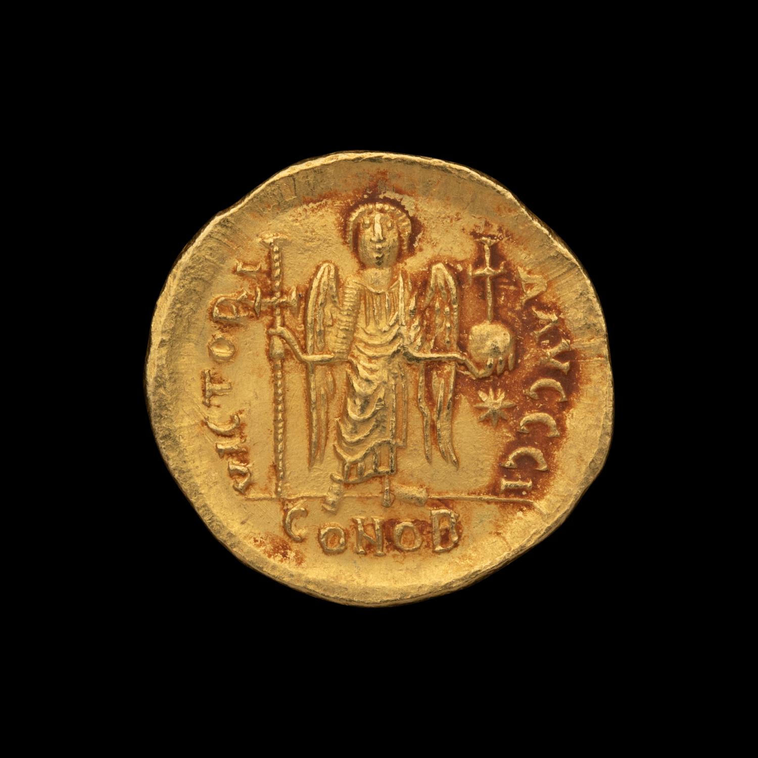 [ANCIENTS] BYZANTINE EMPIRE. Justinian I (c. 530 AD). Av Solidus (4.5g, 22mm)