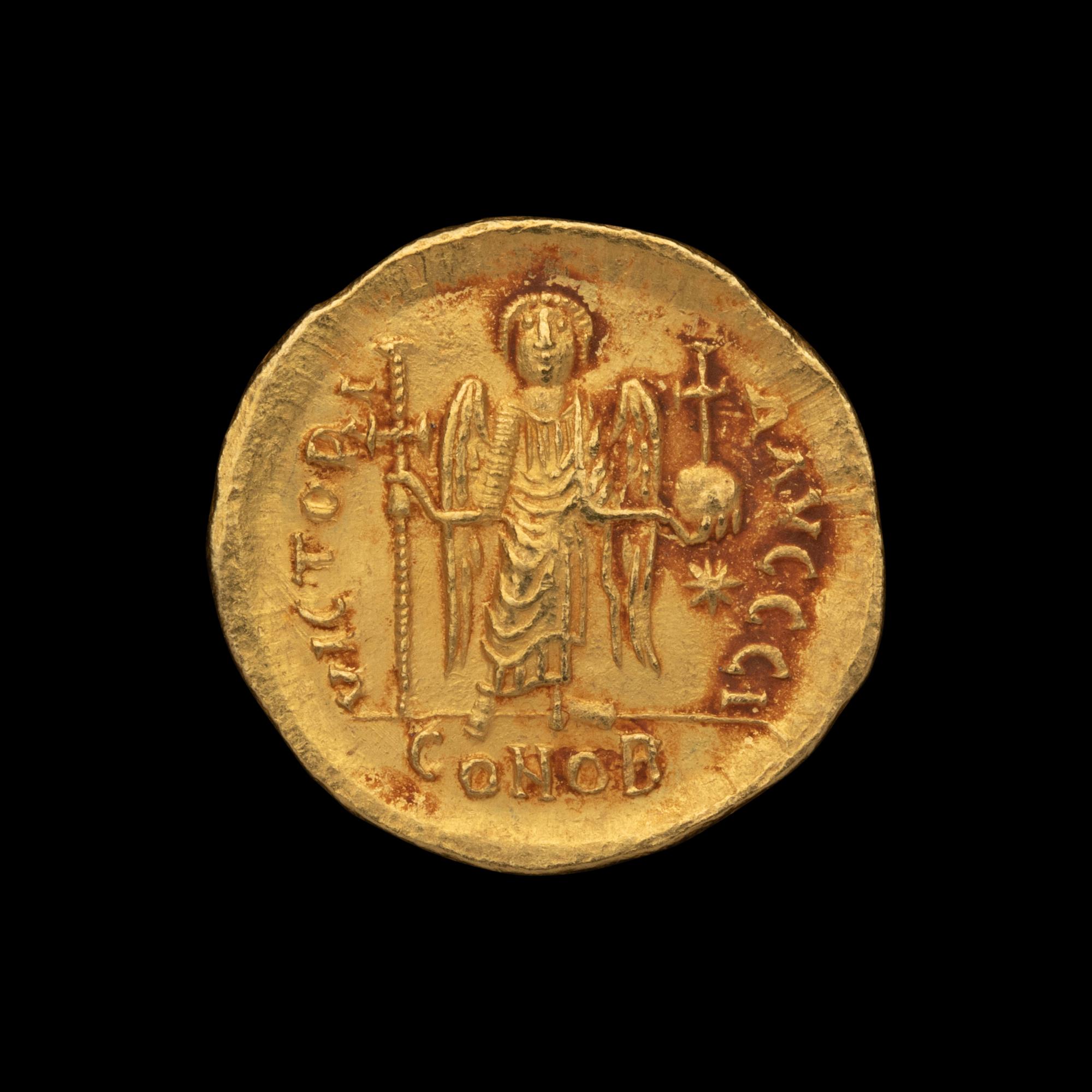 [ANCIENTS] BYZANTINE EMPIRE. Justinian I (c. 530 AD). Av Solidus (4.5g, 22mm)