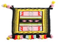 Navajo Sunday Saddle Blanket 33 x 28 inches — Circa 1950