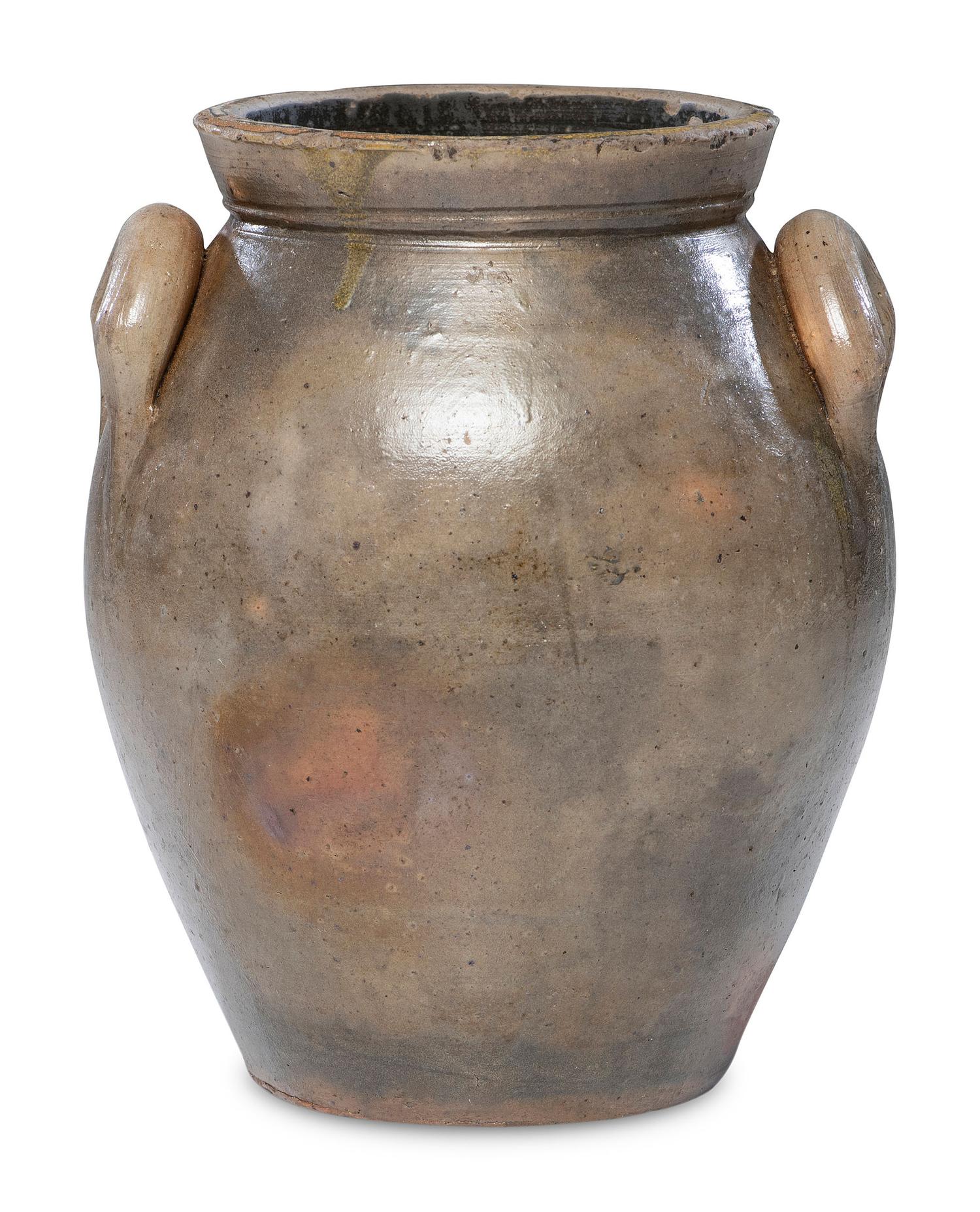 A Rare S. Purdy One-Gallon Ovoid Stoneware Crock