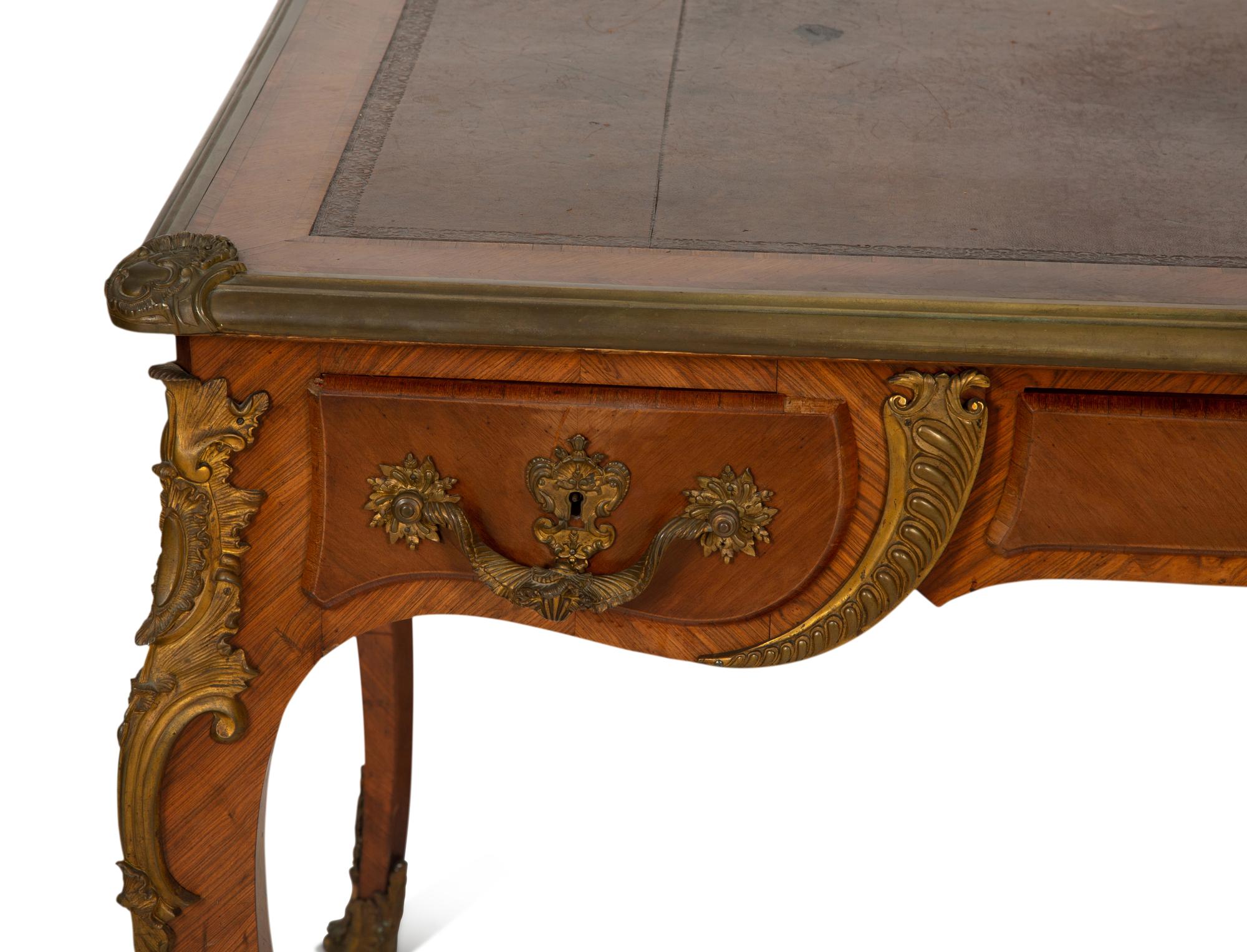 A Louis XV Style Bureau Plat