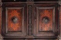 An Italian Baroque Walnut and Marquetry Cabinet