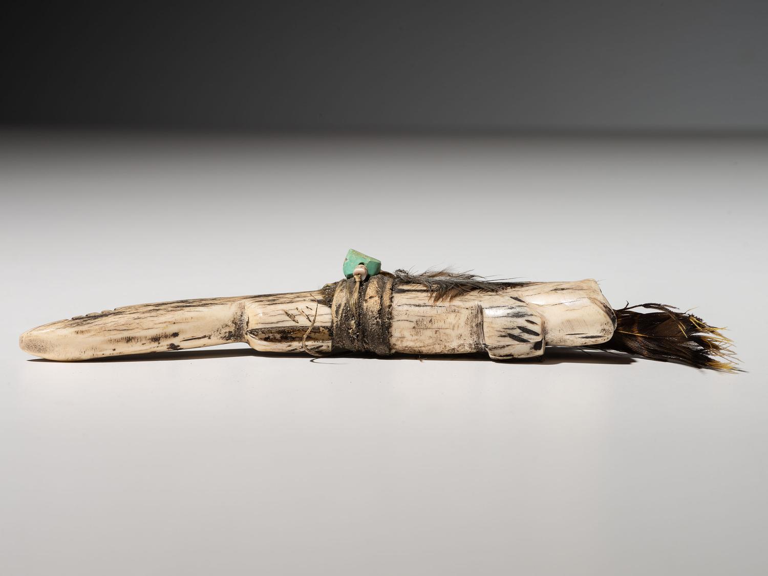 Carved Antler Fetish, Mountain Lion