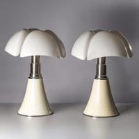 Gae Aulenti (Italian, 1927–2012) — Pair of Pipistrello Lamps, model 620, c. 1968 for Martinelli-Luce