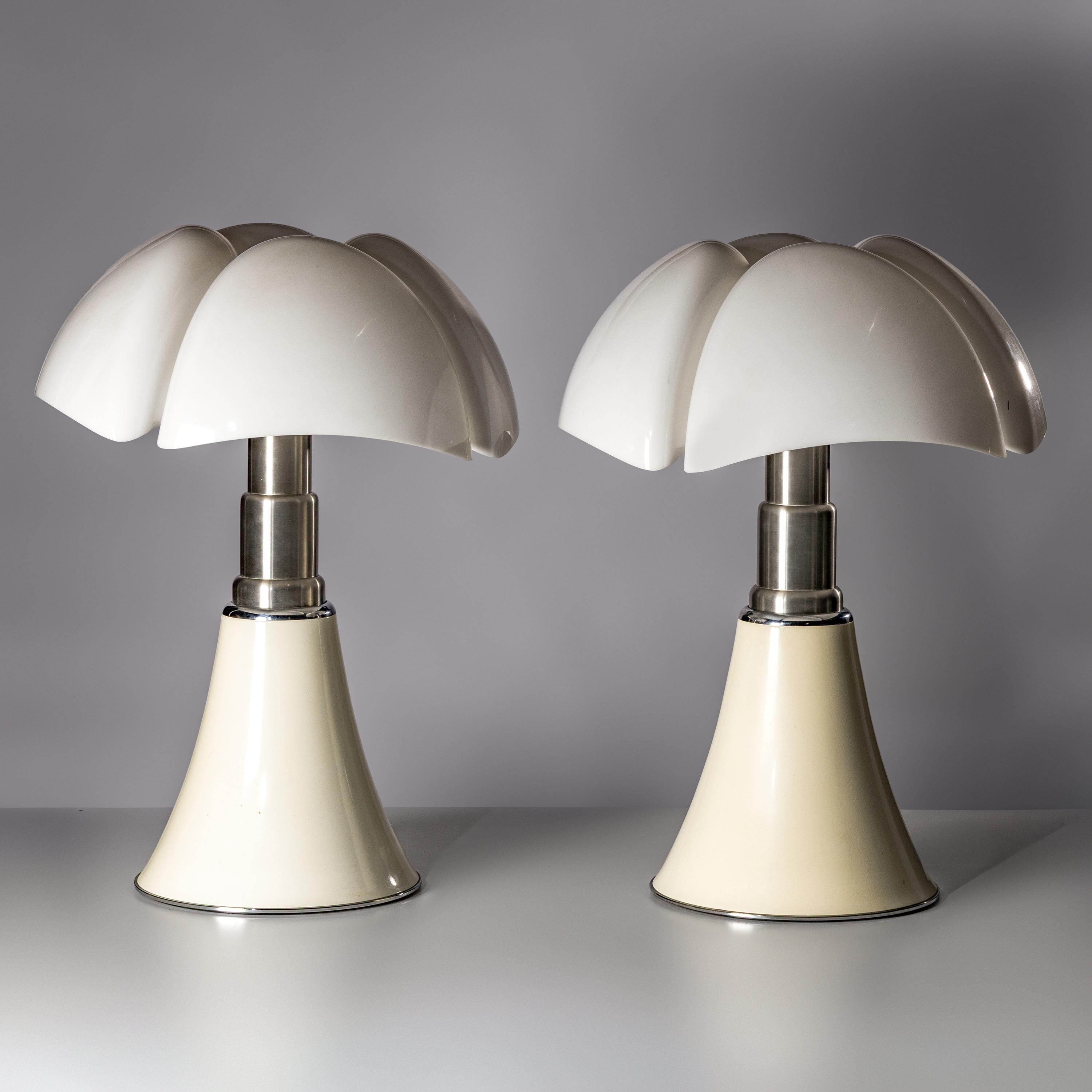 Gae Aulenti (Italian, 1927–2012) — Pair of Pipistrello Lamps, model 620, c. 1968 for Martinelli-Luce