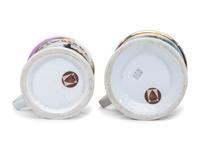 Two Railroad Worker's Porcelain Occupational Shaving Mugs