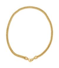 SEIDEN GANG, YELLOW GOLD, DIAMOND AND RUBY NECKLACE/BROOCH