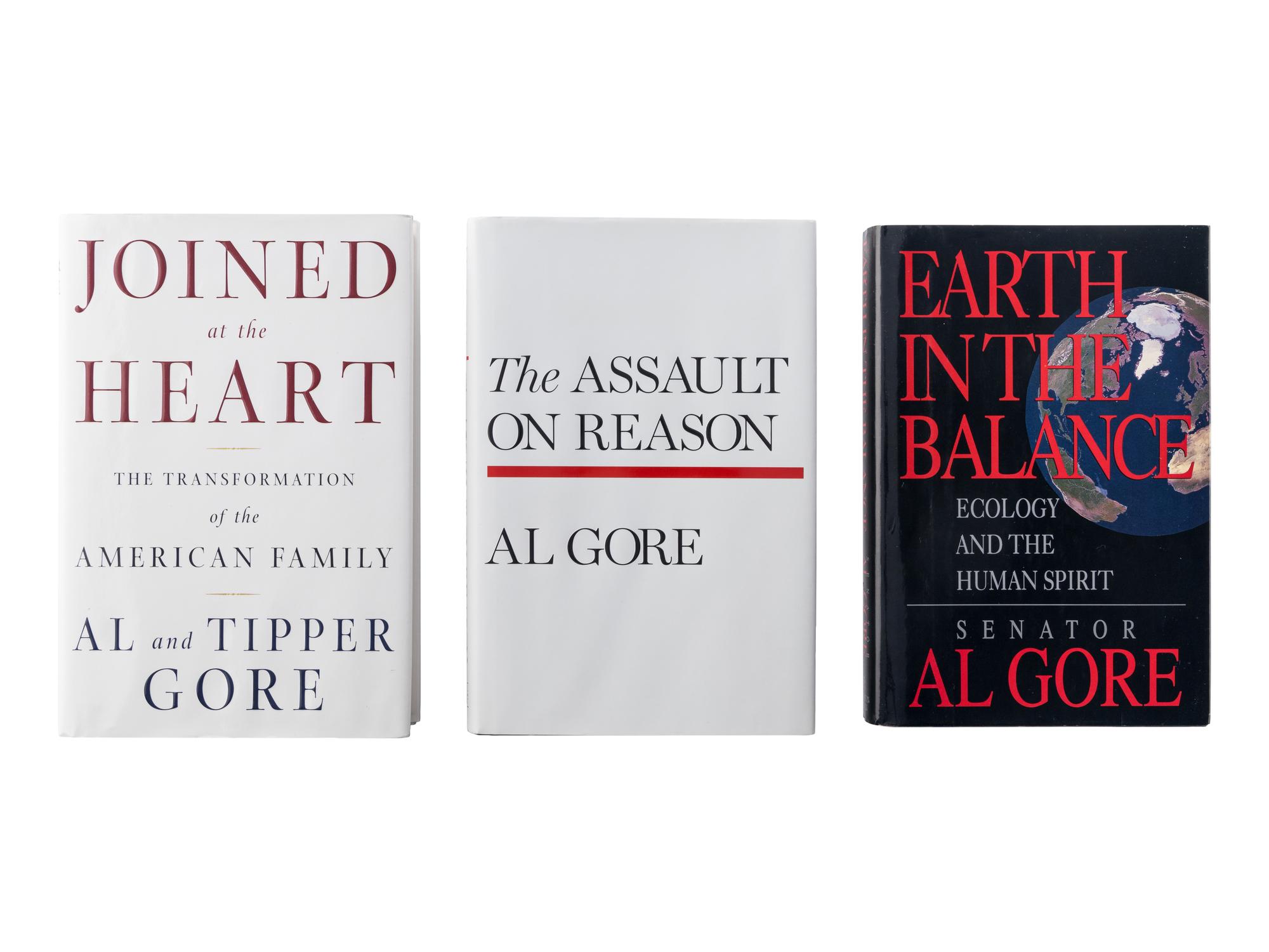 GORE, Albert, Jr. (b. 1948). A group of 3 FIRST EDITIONS by Gore, ALL SIGNED, comprising: