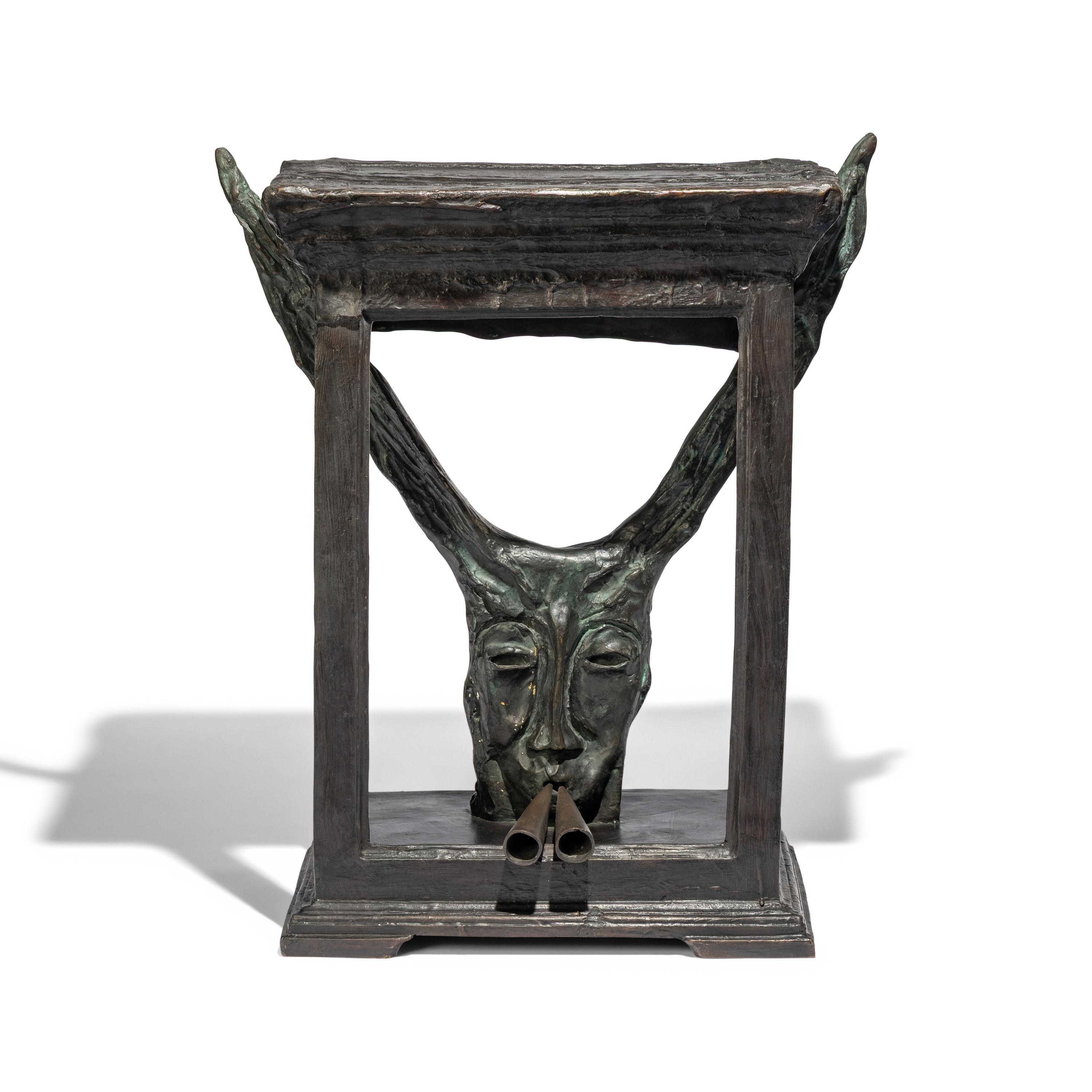 Mimmo Paladino (Italian, b. 1948) — Asino Sonoro (Caged Head) , 1984