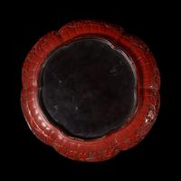 A Chinese Cinnabar Lacquer 'Eight Immortals' Covered Box 剔紅八仙圖漆盒