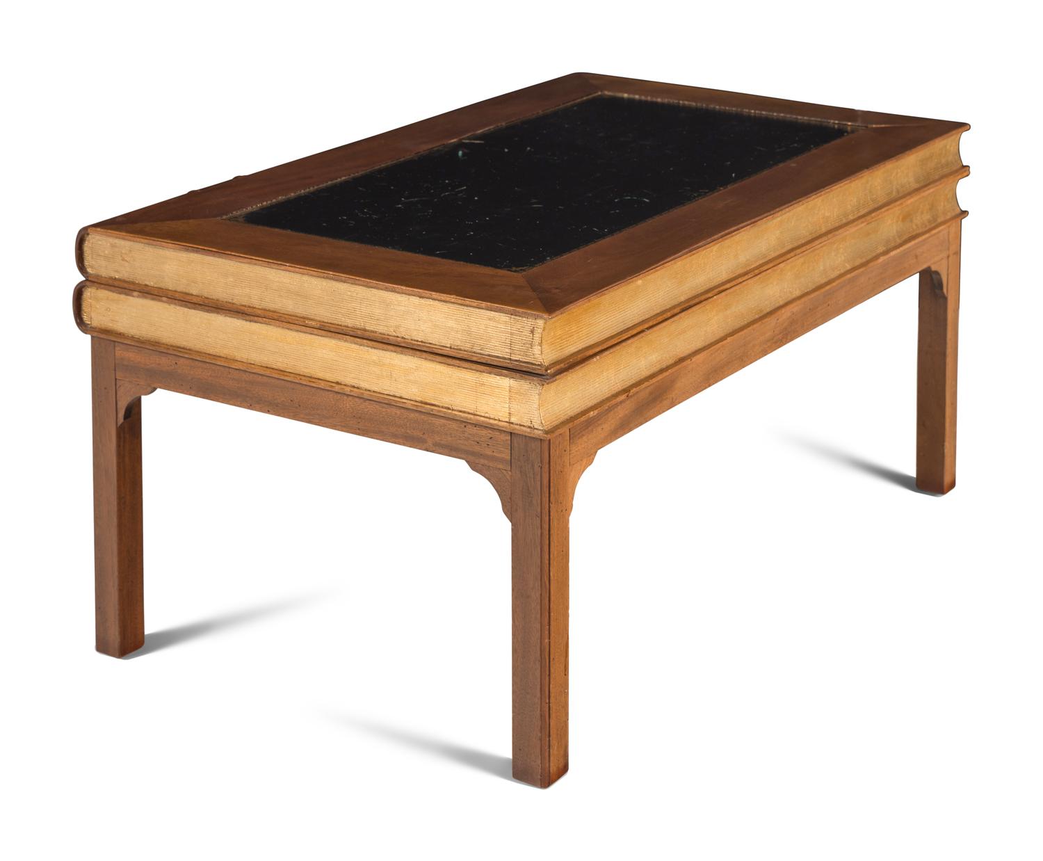 A Georgian Style Book-Form Low Table