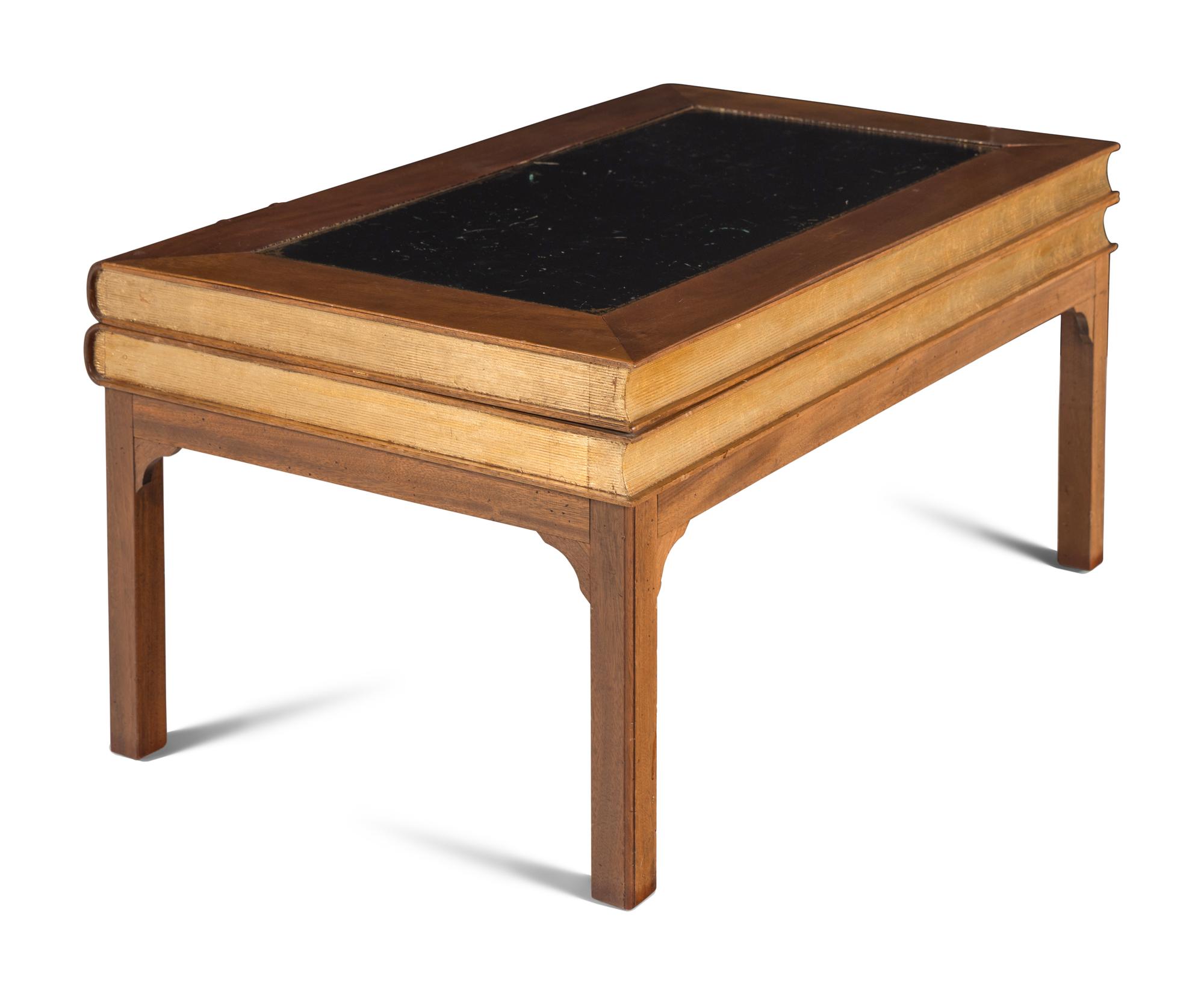 A Georgian Style Book-Form Low Table