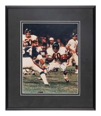 A Group of Walter Payton and Gale Sayers Signed Autograph Photos (Beckett Authentication Services Letters BAS Certified),