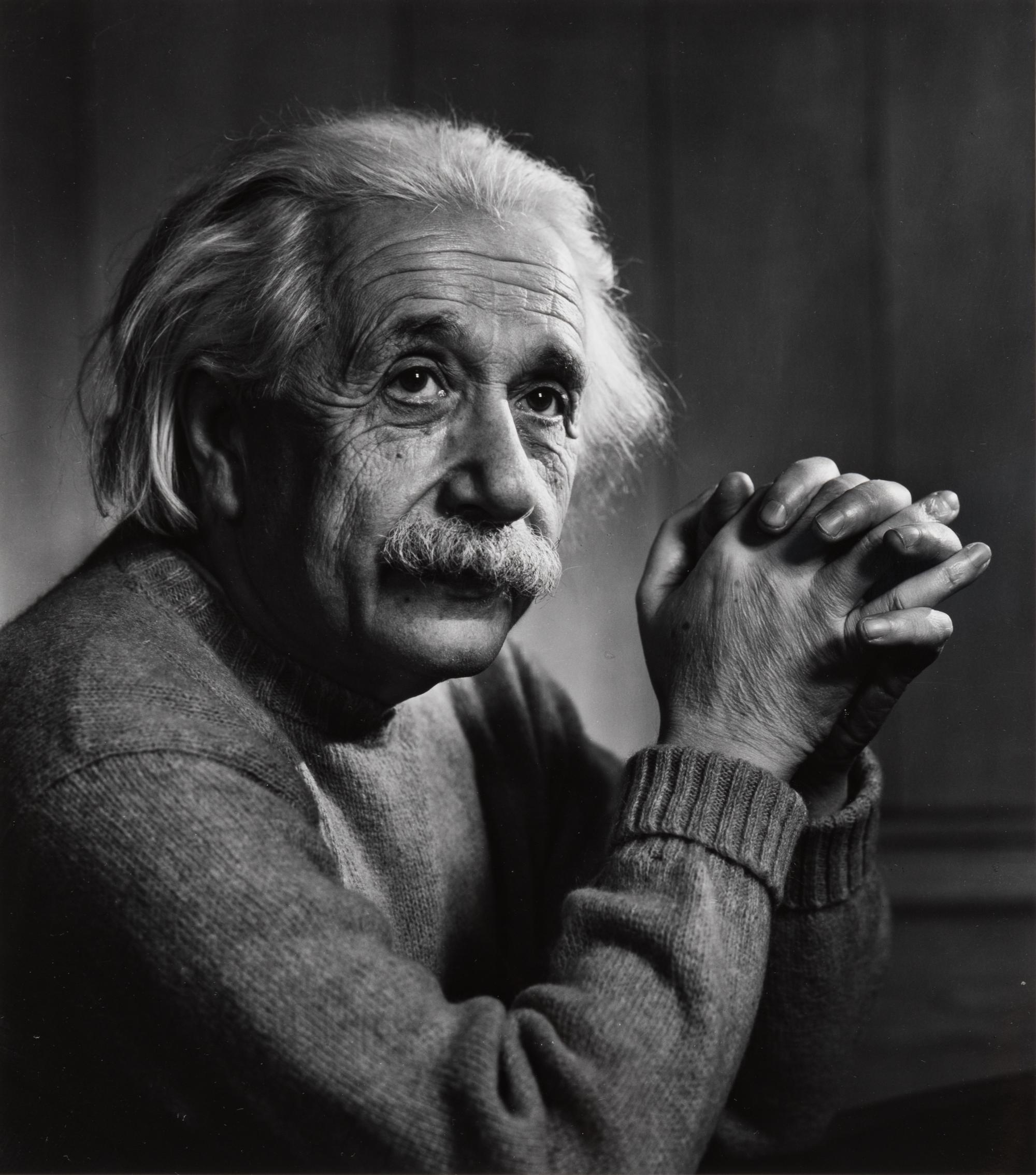 [EINSTEIN, Albert]. KARSH, Yousuf (1908-2002), photographer. Group of 4 photographs of Albert Einstein. Ca 1948 (but printed later, ca 1959).