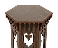 A Grain-Painted and Parcel Gilt Moorish Style Pedestal Table