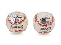 A 1975 Cincinnati Reds Team Signed Autograph Baseball Display (Beckett Authentication Services Letter),