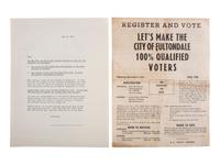 [AFRICAN AMERICANA] -- [POLITICS - CIVIL RIGHTS]. A group of over 15 mid-20th century documents highlighted by Alabama "Black Bloc Vote" fliers.