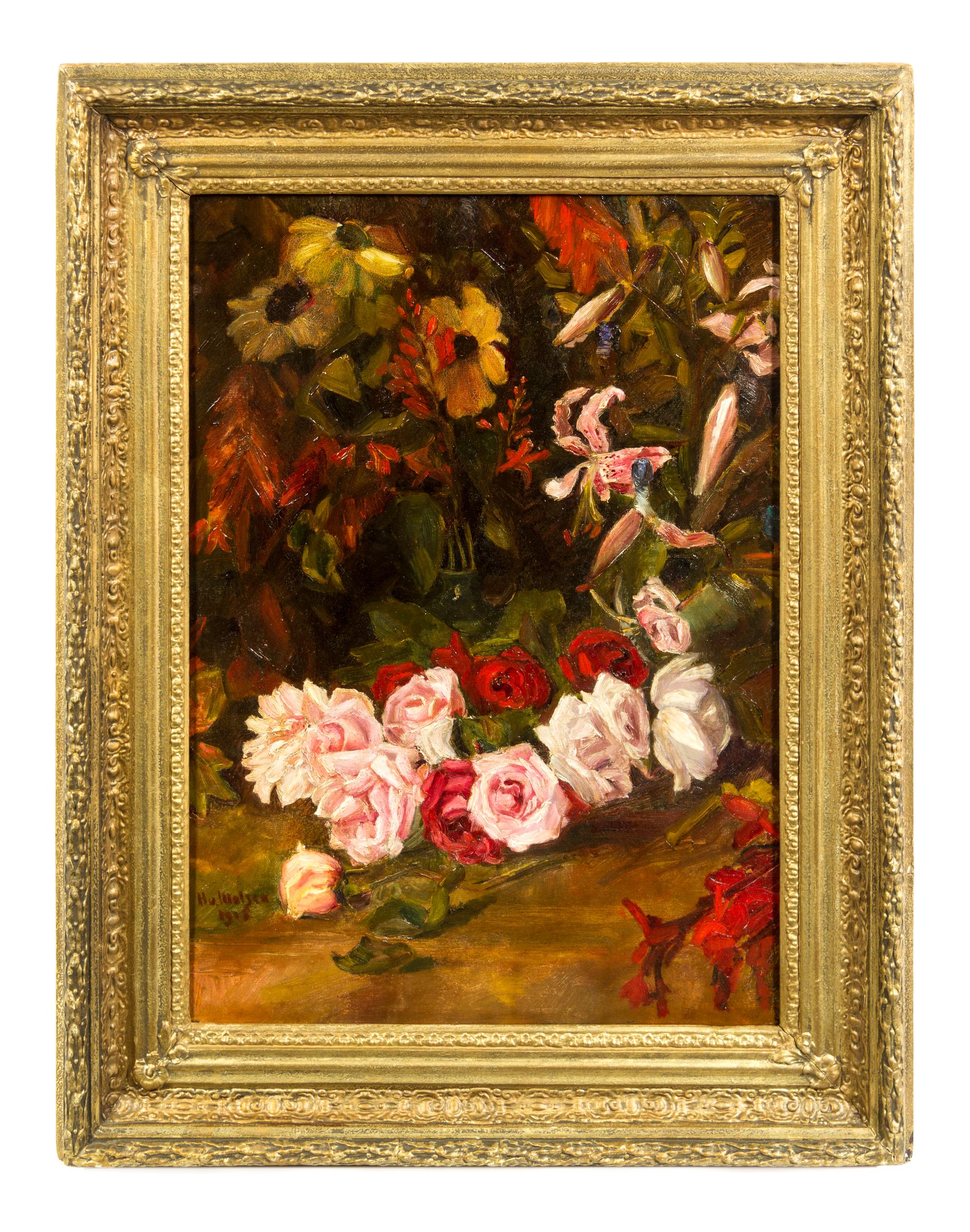 Artist Unknown, (20th Century), Flowers, 1918