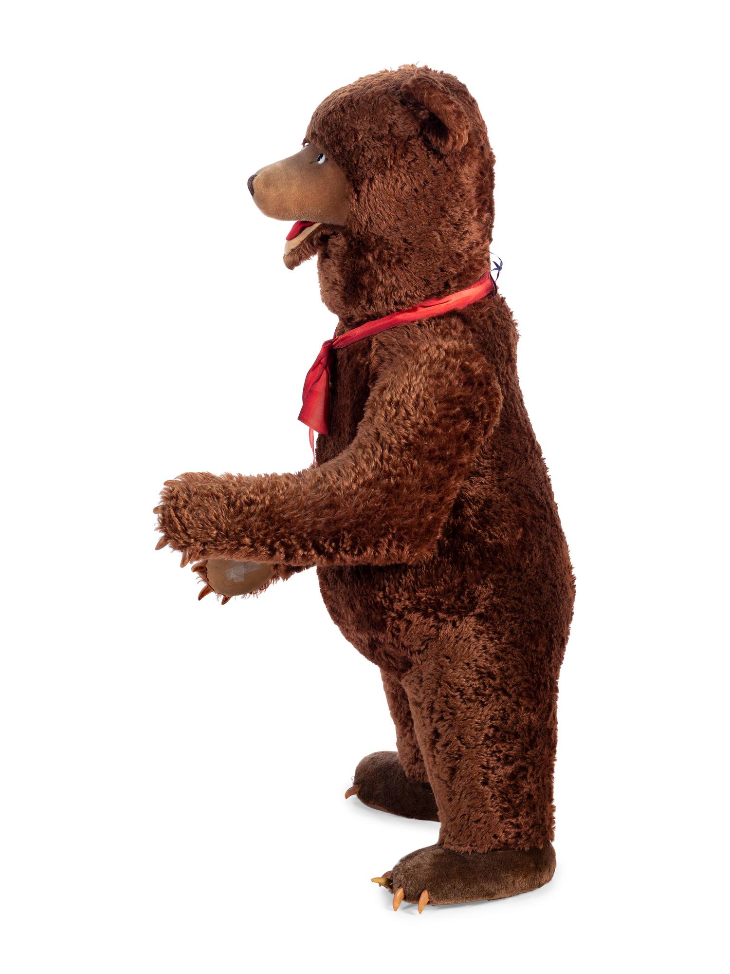 A Large Steiff Store Display Brown Bear with Tag