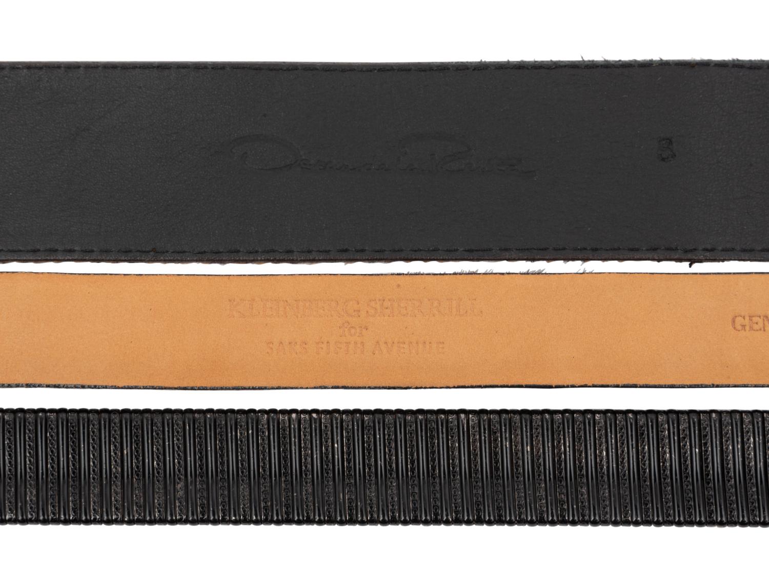 Four Designer Belts and a Ranjana Khan Necklace, 1990-2010s