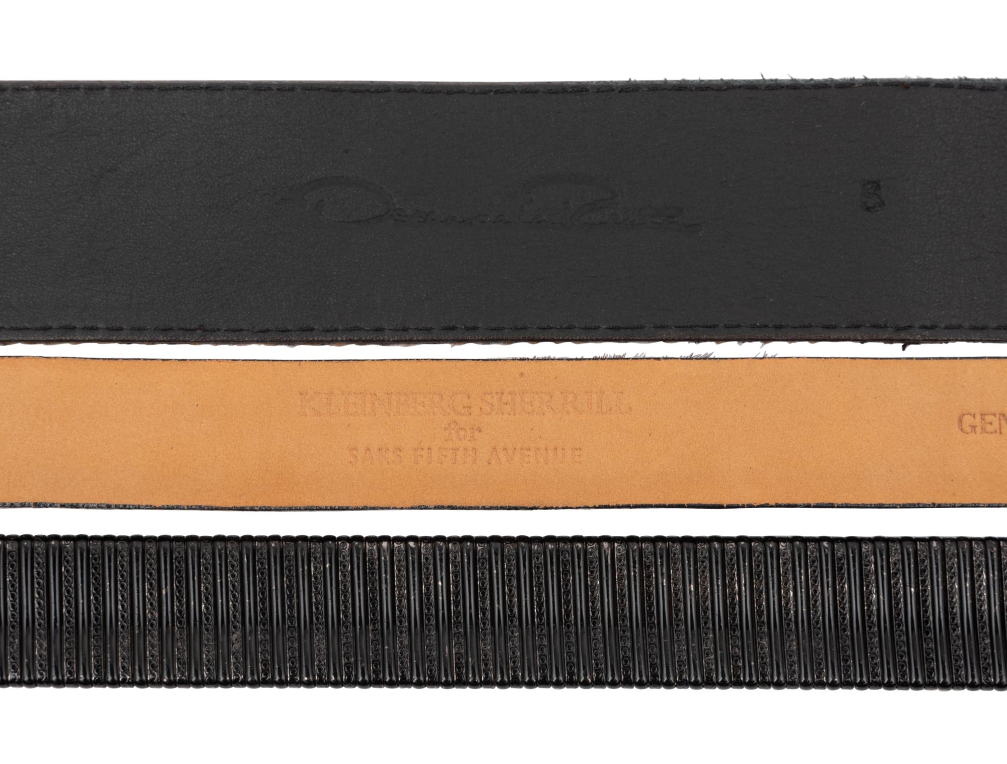 Four Designer Belts and a Ranjana Khan Necklace, 1990-2010s