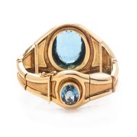 An 18 Karat Yellow Gold and Topaz Bracelet, Haroldo Burle Marx,