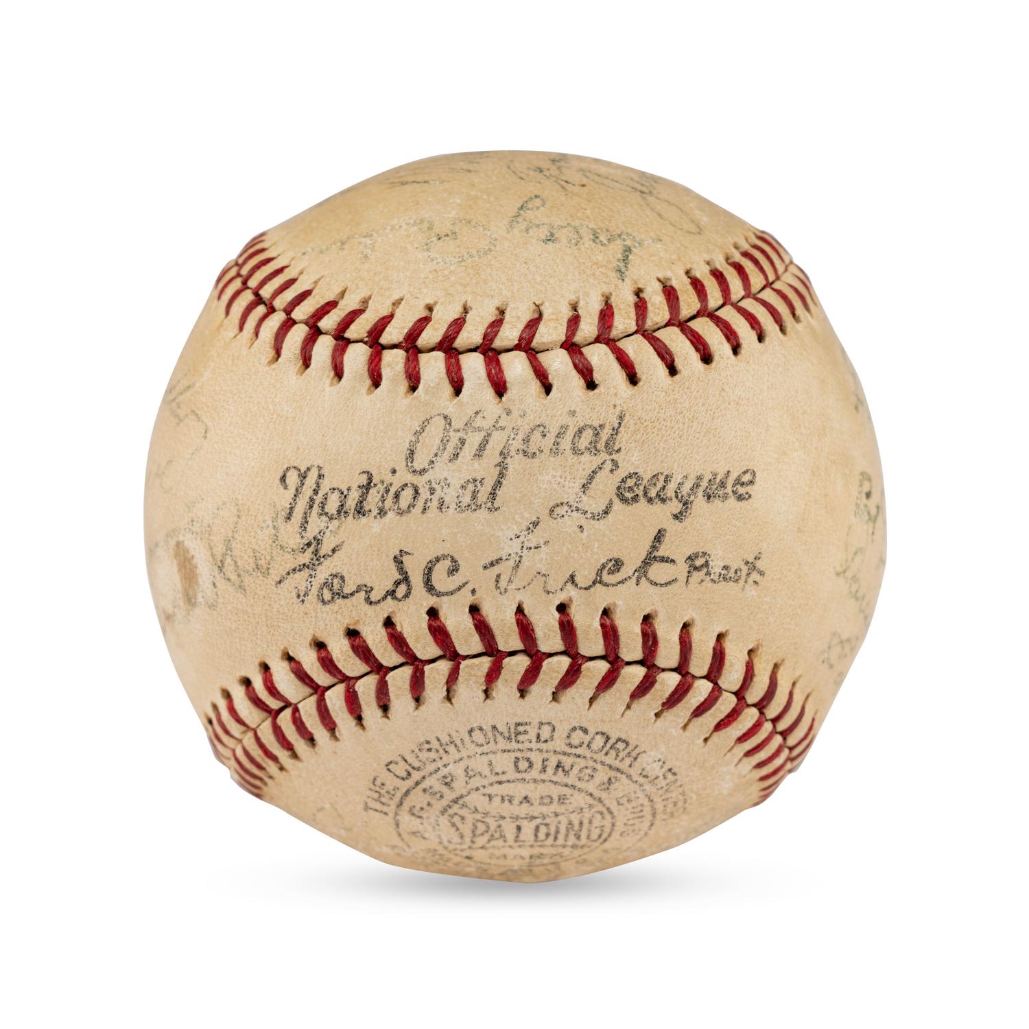 A 1938 Shreveport Sports Teams Signed Autograph Baseball