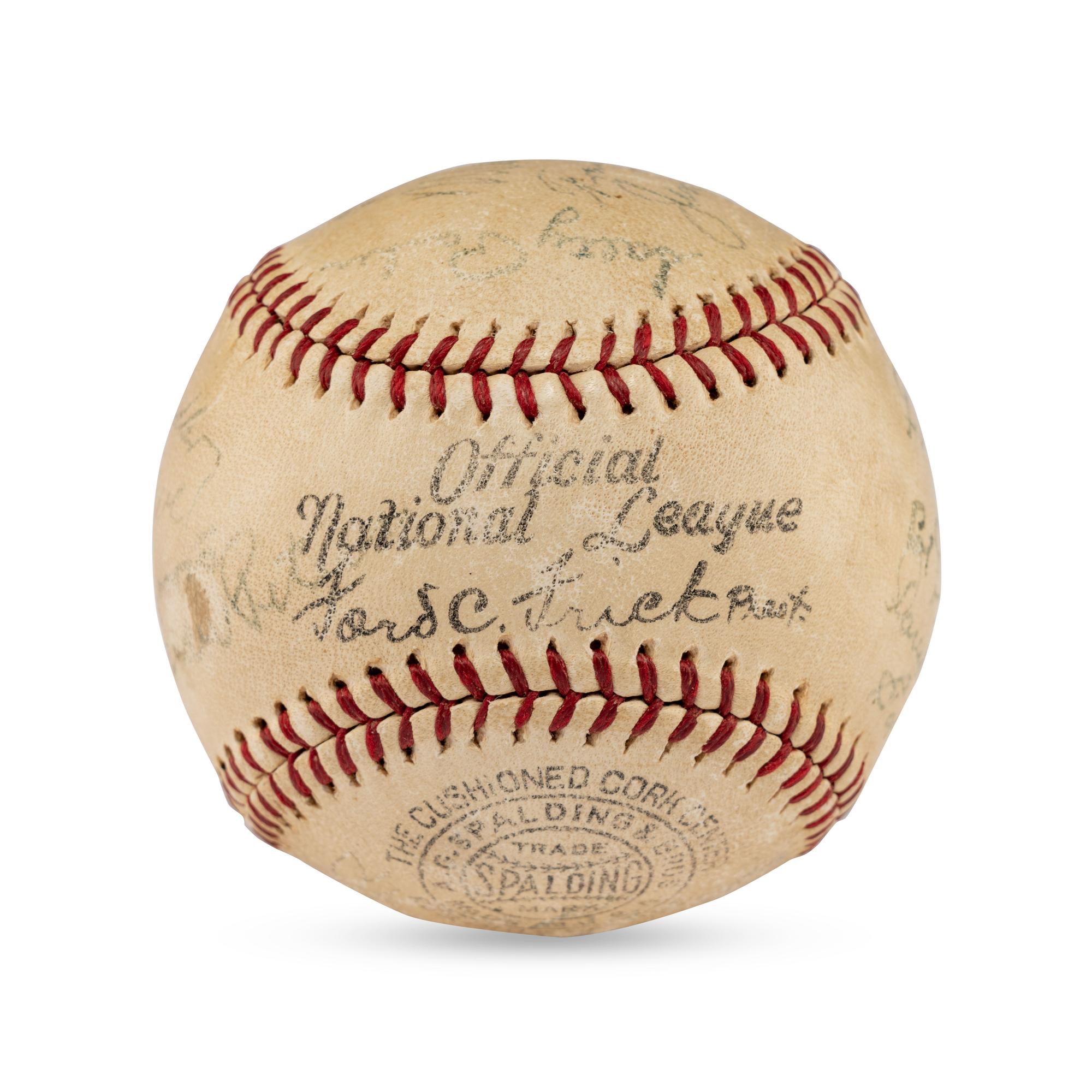 A 1938 Shreveport Sports Teams Signed Autograph Baseball