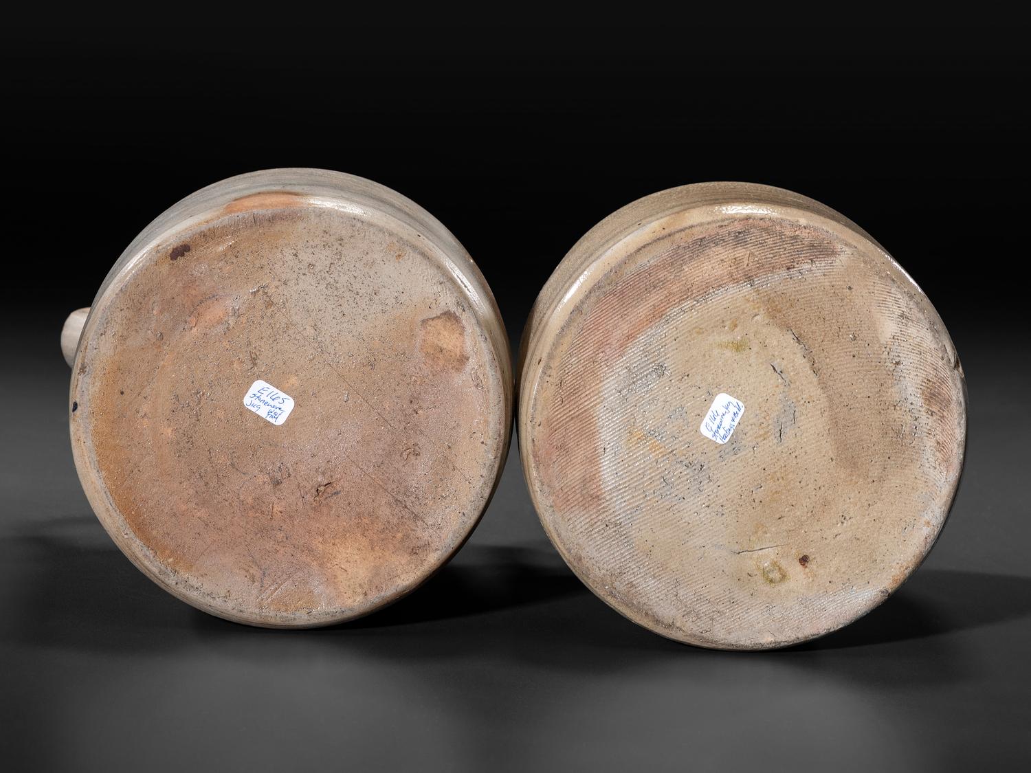 Two Cobalt-Decorated Stoneware One Gallon Jugs