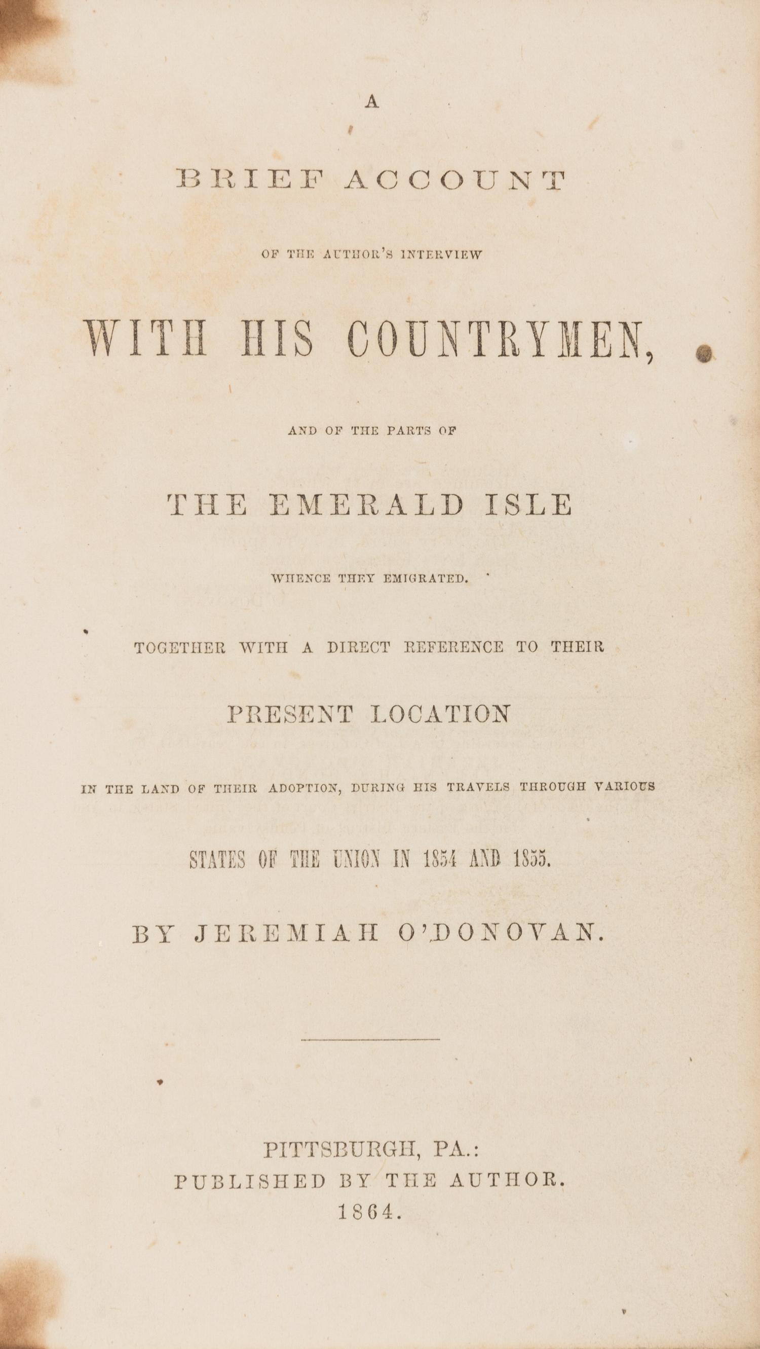O'DONOVAN, Jeremiah