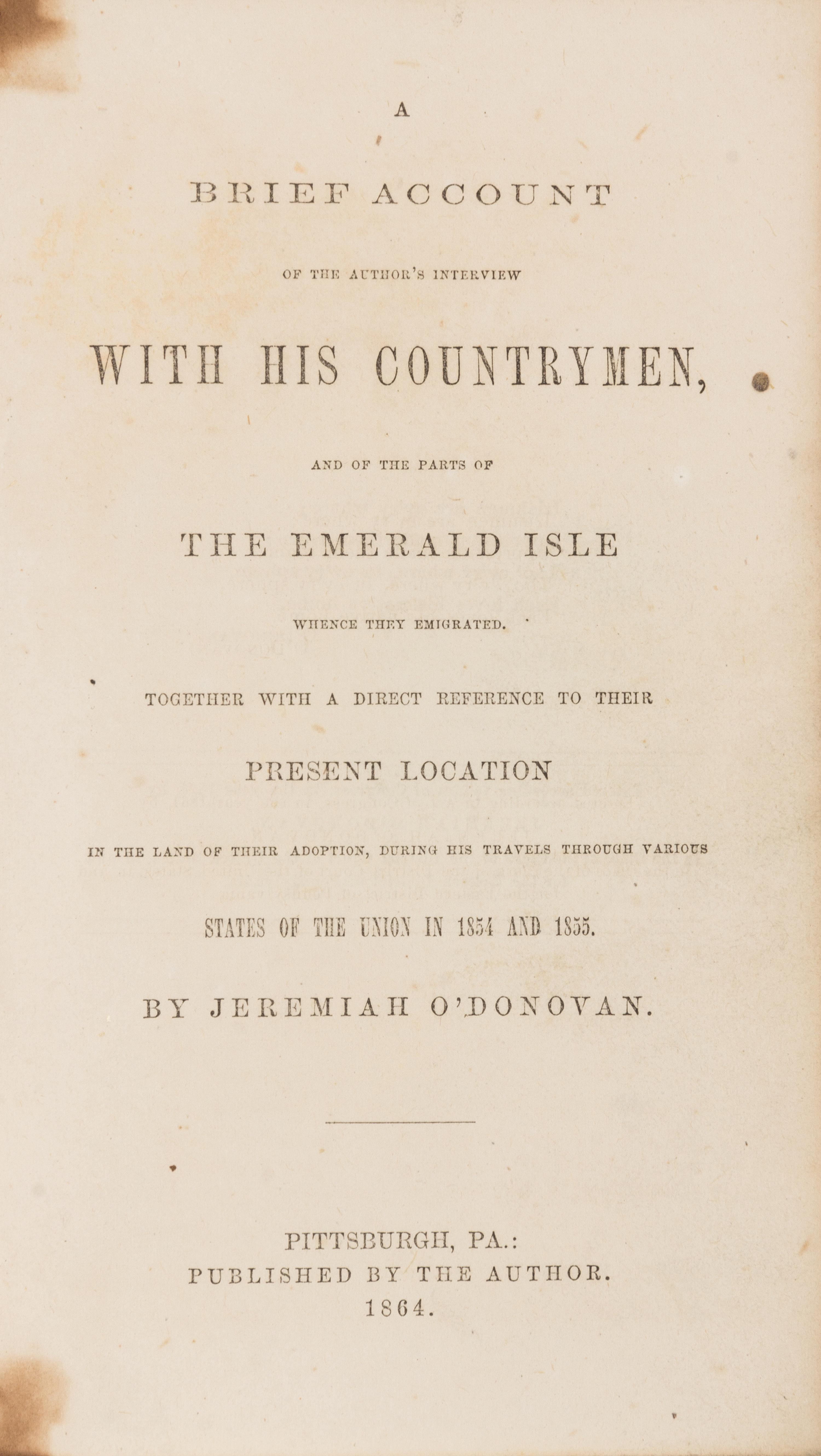 O'DONOVAN, Jeremiah
