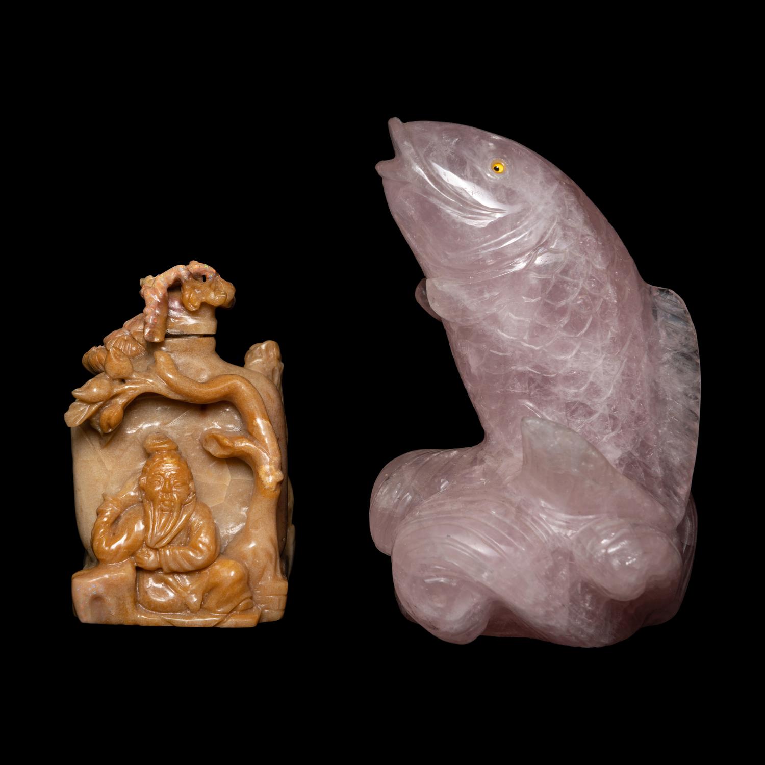 Five Chinese Hardstone Carvings